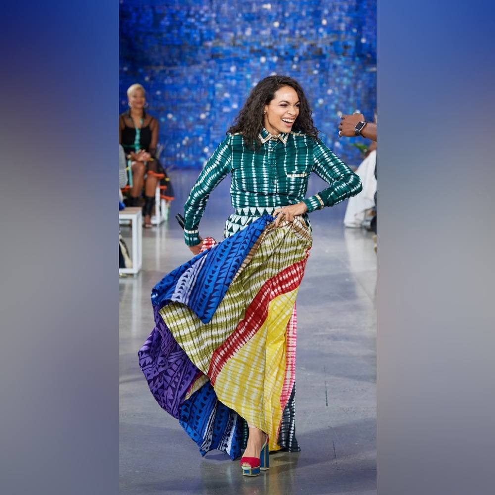 Studio 189 Alicia Batik Maxi Skirt Cotton  Tie Dye S $895